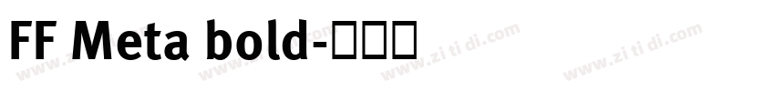 FF Meta bold字体转换